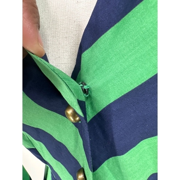 Anthropologie Girls from Saroy Colorblock Striped Halter Knee Length Dress - Picture 7 of 12